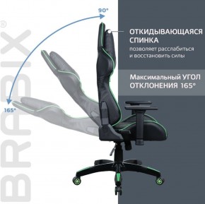 Кресло компьютерное BRABIX "GT Carbon GM-120" (черное/зеленое) 531929 в Южноуральске - yuzhnouralsk.ok-mebel.com | фото 2