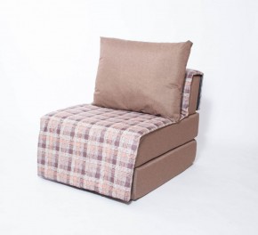 Кресло-кровать бескаркасное Харви (коричневый-квадро беж) в Южноуральске - yuzhnouralsk.ok-mebel.com | фото 1