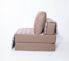 Кресло-кровать бескаркасное Харви (коричневый-квадро беж) в Южноуральске - yuzhnouralsk.ok-mebel.com | фото 2