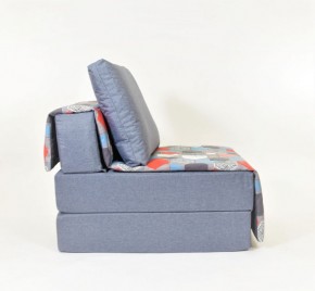 Кресло-кровать бескаркасное Харви (серый-геометрия слейт) в Южноуральске - yuzhnouralsk.ok-mebel.com | фото 2
