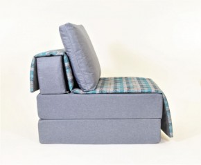 Кресло-кровать бескаркасное Харви (серый-квадро азур) в Южноуральске - yuzhnouralsk.ok-mebel.com | фото 2