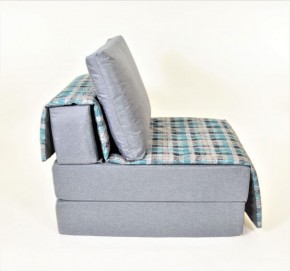 Кресло-кровать бескаркасное Харви (серый-квадро азур) в Южноуральске - yuzhnouralsk.ok-mebel.com | фото 3