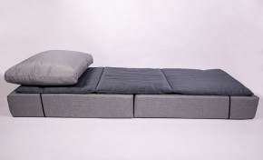Кресло-кровать-пуф бескаркасное Прайм (мехико серый-графит) в Южноуральске - yuzhnouralsk.ok-mebel.com | фото 3