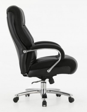 Кресло офисное BRABIX PREMIUM "Bomer HD-007" (рециклированная кожа, хром, черное) 531939 в Южноуральске - yuzhnouralsk.ok-mebel.com | фото 3