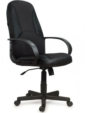 Кресло офисное BRABIX "City EX-512" (кожзам черный, ткань черная) 531407 в Южноуральске - yuzhnouralsk.ok-mebel.com | фото