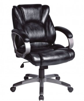 Кресло офисное BRABIX "Eldorado EX-504", экокожа, черное, 530874 в Южноуральске - yuzhnouralsk.ok-mebel.com | фото