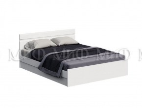 НЭНСИ NEW Кровать 1,4 м (Белый глянец холодный/Белый) в Южноуральске - yuzhnouralsk.ok-mebel.com | фото