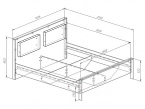 Кровать 1800 с плитой 22 мм ЛИБЕРТИ + основание в Южноуральске - yuzhnouralsk.ok-mebel.com | фото 3