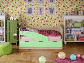 Кровать Бабочки (Салатовый матовый) 1600 в Южноуральске - yuzhnouralsk.ok-mebel.com | фото 1