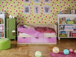 Кровать Бабочки (Сиреневый металлик) 1600 в Южноуральске - yuzhnouralsk.ok-mebel.com | фото 1