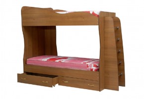 Кровать детская 2-х ярусная Юниор-1 (800*2000) ЛДСП в Южноуральске - yuzhnouralsk.ok-mebel.com | фото 1