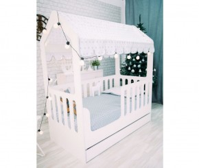 Кровать-домик с ящиком 800*1600 (Белый) в Южноуральске - yuzhnouralsk.ok-mebel.com | фото 2