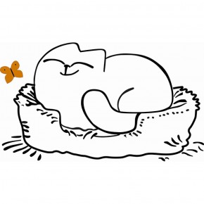 Кровать двухуровневая Кот № 900.1 ЛЕВАЯ (туя светлая/белый) в Южноуральске - yuzhnouralsk.ok-mebel.com | фото 2
