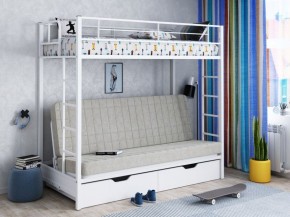 Кровать двухъярусная с диваном "Мадлен-ЯЯ" с ящиками в Южноуральске - yuzhnouralsk.ok-mebel.com | фото