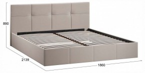 Кровать двуспальная Лора с ПМ в Южноуральске - yuzhnouralsk.ok-mebel.com | фото 4