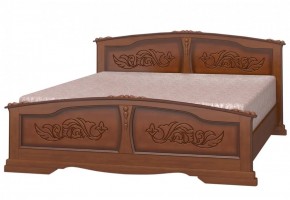ЕЛЕНА Кровать из массива 1200 (Орех) в Южноуральске - yuzhnouralsk.ok-mebel.com | фото