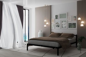 Кровать Мета с матрасом 1200 (черный) в Южноуральске - yuzhnouralsk.ok-mebel.com | фото 2
