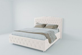 Кровать Нягань с ПМ 800 (экокожа белая) в Южноуральске - yuzhnouralsk.ok-mebel.com | фото 2