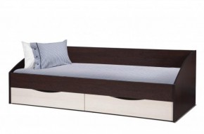Кровать одинарная "Фея - 3" симметричная New (2000Х900) венге/вудлайн кремовый в Южноуральске - yuzhnouralsk.ok-mebel.com | фото