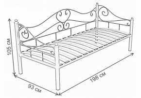 Кровать односпальная Венеция в Южноуральске - yuzhnouralsk.ok-mebel.com | фото 3