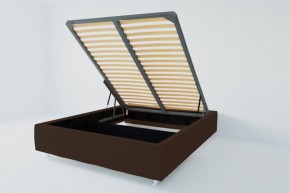 Кровать Подиум с ПМ 800 (экокожа коричневая) в Южноуральске - yuzhnouralsk.ok-mebel.com | фото