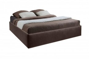 Кровать Подиум с ПМ 800 (экокожа коричневая) в Южноуральске - yuzhnouralsk.ok-mebel.com | фото 2