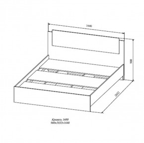 СОФИ СКР1600.1 Кровать 1600 в Южноуральске - yuzhnouralsk.ok-mebel.com | фото 2