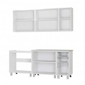 Кухня Рио 2.0 (Белый/F02) в Южноуральске - yuzhnouralsk.ok-mebel.com | фото 2