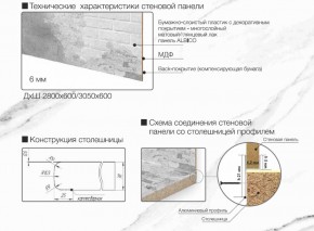 Кухонный фартук со столешницей (А-01) в едином стиле (3050 мм) в Южноуральске - yuzhnouralsk.ok-mebel.com | фото 7