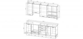 Кухонный гарнитур Антик 2400 h950 (Стол. 26мм) в Южноуральске - yuzhnouralsk.ok-mebel.com | фото 2