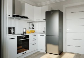 Кухонный гарнитур Белый Глянец 2200*1000 (Стол. 38мм) в Южноуральске - yuzhnouralsk.ok-mebel.com | фото