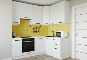 Кухонный гарнитур Белый Глянец 2200*1600 h950 (Стол. 38мм) в Южноуральске - yuzhnouralsk.ok-mebel.com | фото