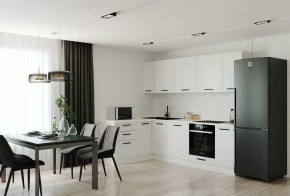 Кухонный гарнитур Белый Глянец 2600*1600 (Стол. 26мм) в Южноуральске - yuzhnouralsk.ok-mebel.com | фото