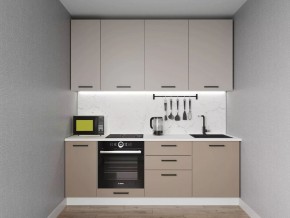 Кухонный гарнитур Каппучино 2200 h950 (Стол. 38мм) в Южноуральске - yuzhnouralsk.ok-mebel.com | фото