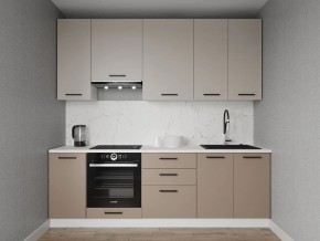Кухонный гарнитур Каппучино 2400 h950 (Стол. 26мм) в Южноуральске - yuzhnouralsk.ok-mebel.com | фото