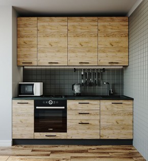 Кухонный гарнитур Крафт 2200 (Стол. 38мм) в Южноуральске - yuzhnouralsk.ok-mebel.com | фото