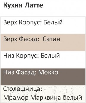 Кухонный гарнитур Латте 2000 (Стол. 38мм) в Южноуральске - yuzhnouralsk.ok-mebel.com | фото 3