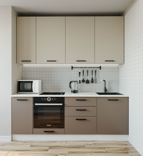 Кухонный гарнитур Латте 2200 (Стол. 26мм) в Южноуральске - yuzhnouralsk.ok-mebel.com | фото