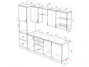 Кухонный гарнитур Прованс (2.8 м) с карнизом в Южноуральске - yuzhnouralsk.ok-mebel.com | фото 3