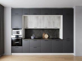 Кухонный гарнитур Санторини 3400 (Стол. 26мм) в Южноуральске - yuzhnouralsk.ok-mebel.com | фото