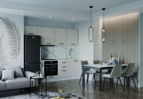 Кухонный гарнитур Шампань 2550 (Стол. 38мм) в Южноуральске - yuzhnouralsk.ok-mebel.com | фото