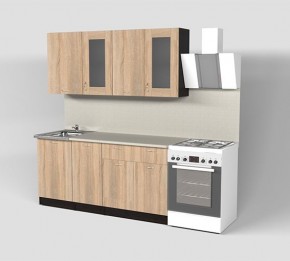 Кухня Симона Демо 1700 (Венга/Дуб Сонома) в Южноуральске - yuzhnouralsk.ok-mebel.com | фото