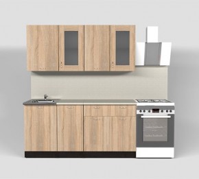 Кухня Симона Демо 1700 (Венга/Дуб Сонома) в Южноуральске - yuzhnouralsk.ok-mebel.com | фото 7