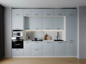 Кухонный гарнитур Смоки 3400 (Стол. 26мм) в Южноуральске - yuzhnouralsk.ok-mebel.com | фото