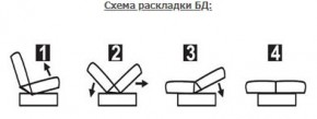 ЛАУРА ЛЮКС Диван Лаура Люкс БД+2подушки в Южноуральске - yuzhnouralsk.ok-mebel.com | фото 7