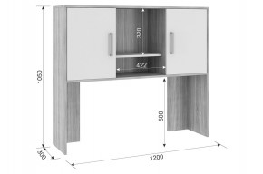 ЛАЙТ 2 Надстройка стола компьютерного (1200) в Южноуральске - yuzhnouralsk.ok-mebel.com | фото 2