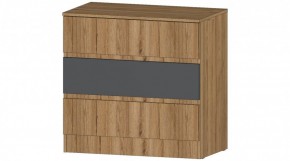 ЛЕНОРА Комод 3 ящика (графит) в Южноуральске - yuzhnouralsk.ok-mebel.com | фото