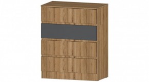 ЛЕНОРА Комод 4 ящика (графит) в Южноуральске - yuzhnouralsk.ok-mebel.com | фото