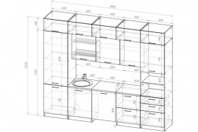 ЛОТОС Кухонный гарнитур Экстра 5 (3000 мм) в Южноуральске - yuzhnouralsk.ok-mebel.com | фото 2