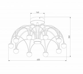 Люстра на штанге Eurosvet Ragno 90035/10 LED черный в Южноуральске - yuzhnouralsk.ok-mebel.com | фото 4